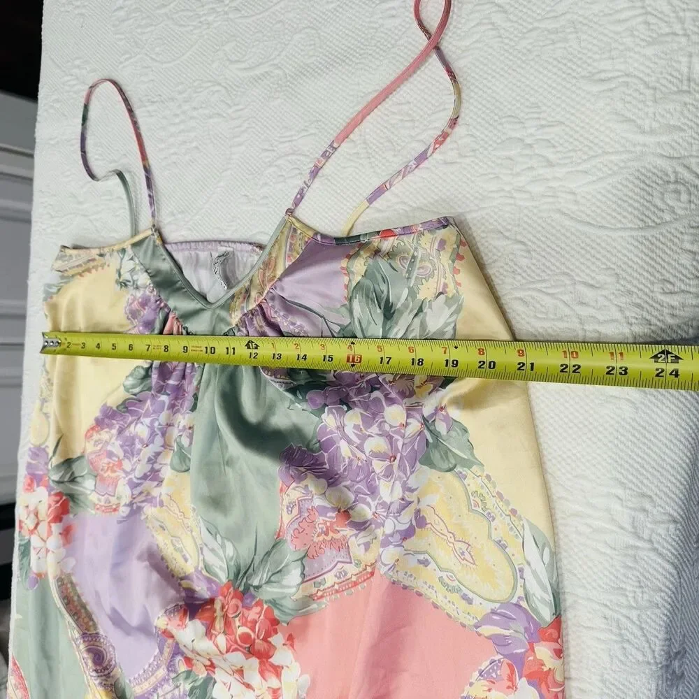 1960’s Vintage Mary McFadden House Dress‎ Kaftan Muu Muu Floral Print size M